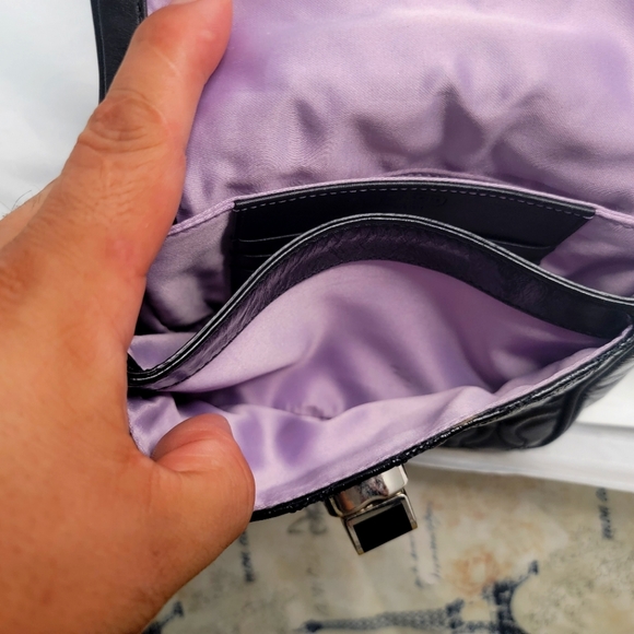 Coach quilted leather with c logo metal crossbody strap - Picture 5 of 10